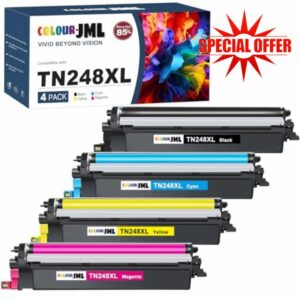 TN248XL Toner Cartridge Replacement Brother TN248XL TN248 TN248CMYK Compatible for Brother HL-L3220CWE DCP-L3520CDWE MFC-L8390CDW MFC-L8340CDW HL-L8230CDW HL-L8240CDW MFC-L3740CDWE (4 Pack)