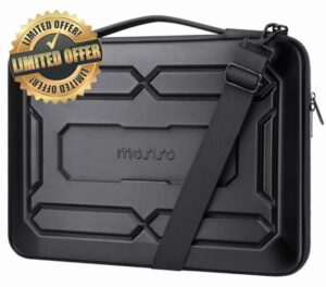 MOSISO 15.6 inch Hard Shell Laptop Sleeve Shoulder Bag