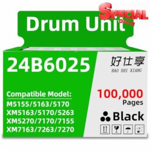24B6025 Imaging Unit Drum Unit Remanufactured Compatible with Lexmark M5155 M5163 M5170 XM5170 XM5163 XM5263 XM5270 XM7170 XM7155 XM7163 XM7263 XM7270 Printer (24B6025-Drum Unit-1Pack)