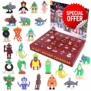 Italian Brainrot Advent Calendar 2025 for Kids & Adults - 24pcs Set Tung Tung Tung Sahur Brain Rot Figures for Boys
