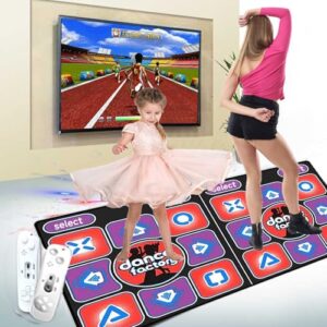 Musical Dance Games Double User Dance Floor Mat with Wireless Controller for TV Computer