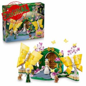 LEGO Wicked Glinda's Wedding Day - Building Toy with 2 Mini Dolls & 2 Posable Butterfly Figures plus Accessories - Gift for 8+ Year Old Girls & Movie Fans - 75688
