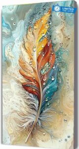 Paint by Numbers Kits Abstract 50x150cm Large Paint by Numbers for Adults or Beginner Feather