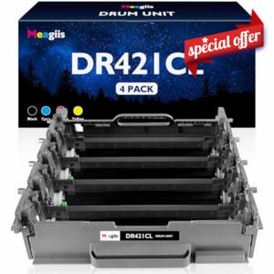 Meagiis DR421CL Drum Unit Compatible for Brother DR421CL DR-421CL Drum Unit for Brother DCP-L8410CDW HL-L8260CDW HL-L8360CDW HL-L9310CDW MFC-L8610CDW MFC-L8690CDW MFC-L8900CDW MFC-L9570CDW (4 Pack)