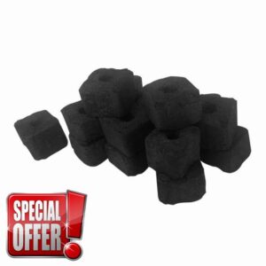 Bamboo Charcoal Tablets for BBQ Smokeless Grilling Fire Coal Portable Charcoal for Outdoor Cooking Long-Lasting Heat 1kg Pack