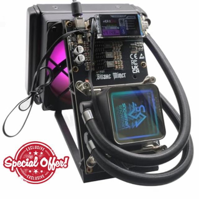 New NerdQaxe++ Hydro 4.8TH/s Bitcoin Miner - SHA-256 ASIC