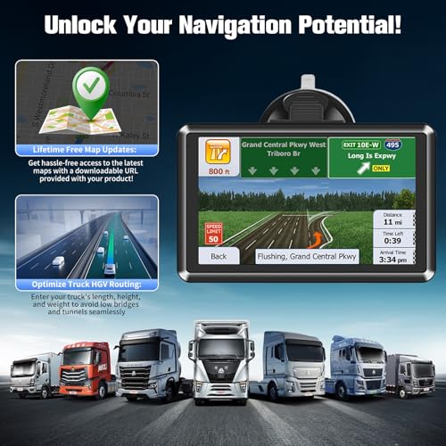 HD TFT Touch Screen HGV Satnav