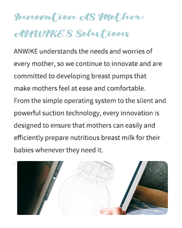 Text about breastfeeding challenges and support. Mentions making the process easier and more natural for new mothers.