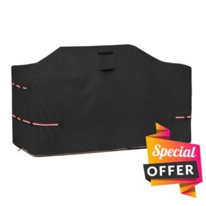 Bitubi 98 Inch Island Grill Cover - 600D Heavy Duty Waterproof All Weather Protection Extra Large Grill Cover
