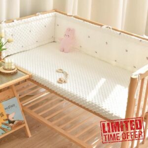 PTKG Cushion Side Protectors Guard Safety Rail Bedside Protection Bed Cot Liner Headboard Padded Side Protectors Protect Rail Cover Baby Bed Baby Boys Girls Nursery