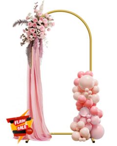 JEBUTU 2mx1m Metal Arch Backdrop Stand