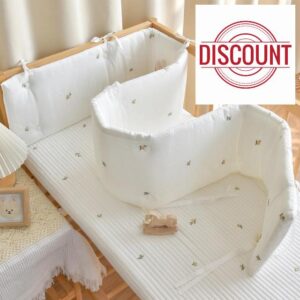 Aocase Airwrap Cot Bumper & Toddler Bed Guard Set