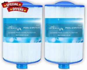 Seatherny SKU02 Hot Tub Filter Cartridges – 2 Pack | Compatible with Pleatco PWW50P3