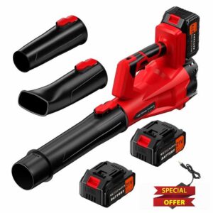 Cordless Leaf Blower with 2.0Ah Battery & Fast Charger