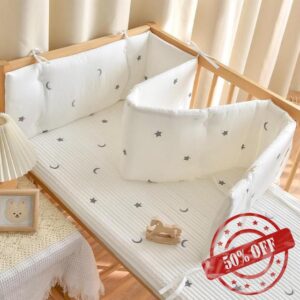 Aocase Airwrap Cot Bumper & Toddler Bed Guard Set