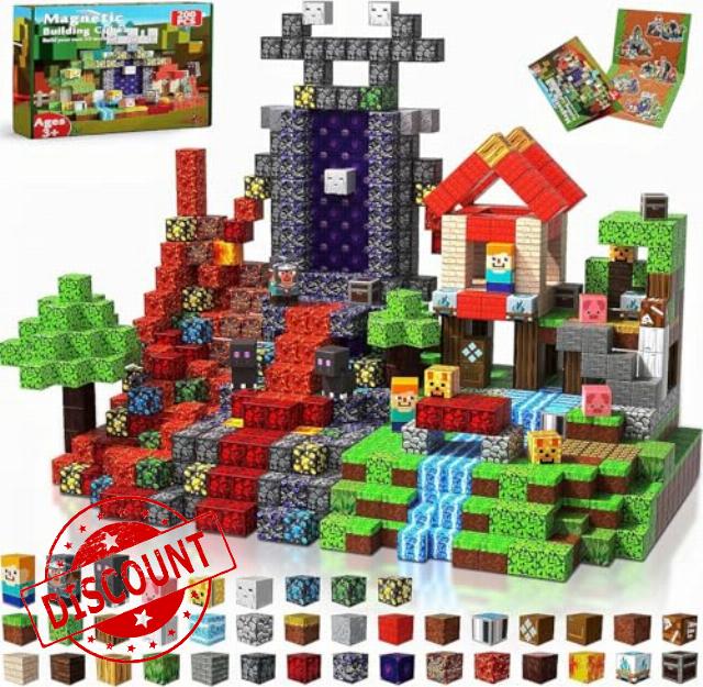 200PCS Magnetic Building Blocks - STEM Educational Construction Set for Kids Ages 3-10
