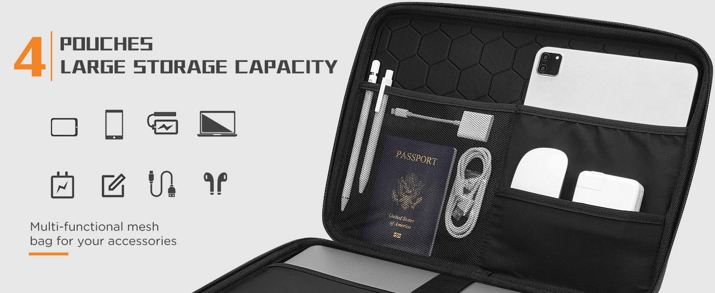 Close-up of a black removable shoulder strap with metal carabiner-style clips and adjustable buckle.