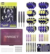 Target Darts Nathan Aspinall Brass Steel Tip Dart Set, 22G | Fixed Point Darts, Pro Grip Shafts, ...