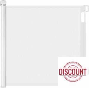 GREENSAPPIRE Retractable Baby Gate 140cm Wide x 86cm Tall