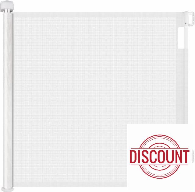 GREENSAPPIRE Retractable Baby Gate 140cm Wide x 86cm Tall