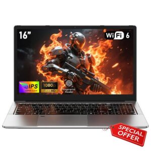 NAIKLULU 16 Inch Gamer Laptop R-7 5825U Processor (2.0 to 4.5 Ghz)