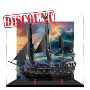 Acrylic Display Case for Lego 10365 Black Pearl Pirate Ship Building Set