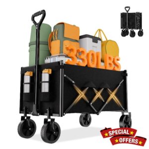 Favoyard 100L Foldable Festival Trolley on Wheels