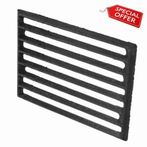 TOYANDONA Heavy Duty Cast Metal Firewood Stove Grate Thickened Fireplace Grate with Structure for Logs Smokeless Fuel Burning High Temperature Resista