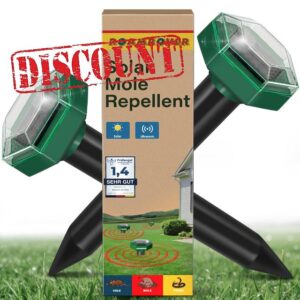 Mole Repellent for Lawns – Ultrasonic & Vibration Mole Deterrent