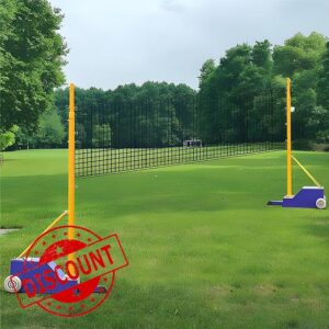 Kindevieft Heavy Duty Badminton Net Stand with Posts and Weighted Base