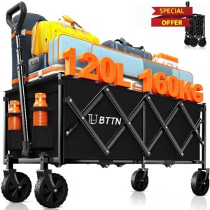 BTTN 120L Extra-Long Folding Festival Trolley on Wheels