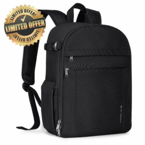 K&F Concept Camera Backpacks for Photographers Travel Bag for Tripod Camera Lence Accessory with laptop compartment and Rain Cover Waterproof