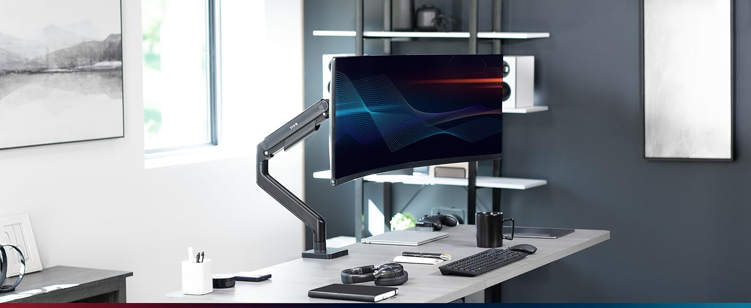 single monitor mount for ultra wide mount