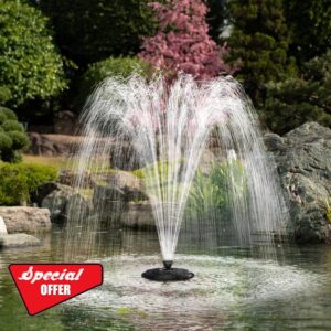 Biling Pond Floating Fountain with 2500L/H Fountain Pump