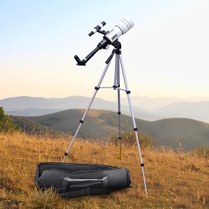 Black fabric or synthetic material case or sleeve with reflective trim, shown from different angles.