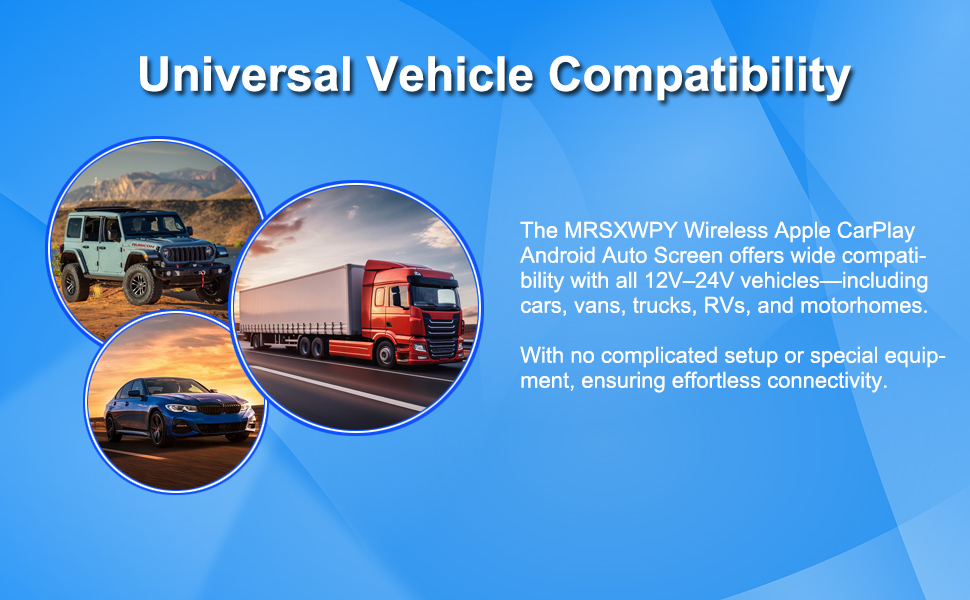 Text reads: 'Left hand drive' and 'Right hand drive'. Interface screenshots showing mobile app layouts with colorful app icons and navigation elements.