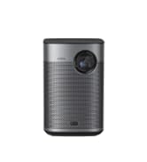 Cylindrical dark gray electronic device with textured surface pattern and digital display or sensor area on top.
