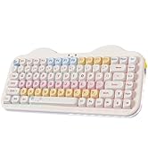 YUNZII B87 Wireless Mechanical Keyboard,QMK/VIA Software Custom Gaming,Gasket RGB Keyboard with C...