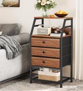 Dripex Bakers Rack with Power Outlet, 5-Tiers Coffee Bar Station Microwave Stand with 6 S Hooks, ...