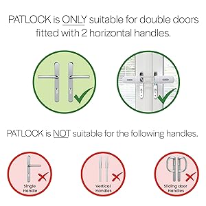 the white sticker visible on the door is a white sticker that is attached to the door.