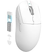 AJAZZ AJ159P SUPERLIGHT Wireless Gaming Mouse with Magnetic Charging Dock, Ultra-Light 56g, Pixar...