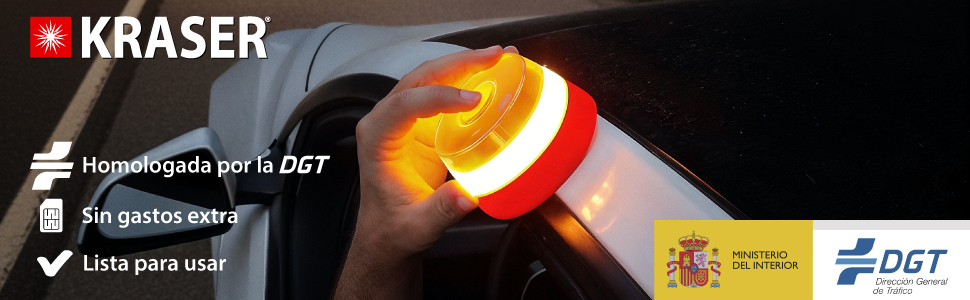 Text reads 'KRASER' with DGT logo. Official-looking interface or application screen with red and black color scheme.