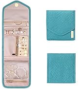 bagsmart Travel Jewellery Organiser, Foldable Jewelry Storage Roll for Journey-Rings, Necklaces, ...