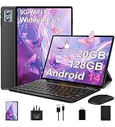 2025 Tablet 10 Inch Android 14, 20GB RAM+128GB ROM (TF 2TB), Octa Core, 5G+WiFi 6 | Widevine L1 |...