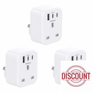 [3 Pack] UK to Australia Plug Adapter