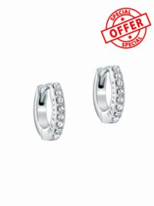 Ted Baker Hettie Crystal Hoop Earrings (10mm outside diameter)