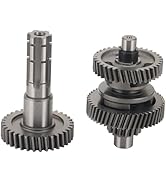 Two industrial gear shafts with helical teeth patterns, made of metal, shown against white background.