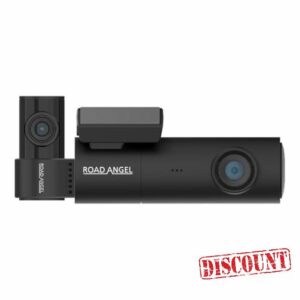 Road Angel Halo Spark Dual 1080p HD Car Camera Dash Cam Front and Rear - Dashcam Front and Rear Camera - Dashcams for Cars - Car On-Dash Mounted Cameras