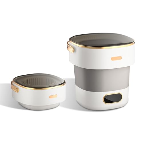 16L 2KG Mini Foldable Washer and Spin Dryer With 3 Cleaning Modes