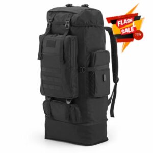 ​​100L Hiking Backpack Tactical Military Molle Rucksack with USB Charging Port - Large Capacity Men Women Camping Gear for Backpacking